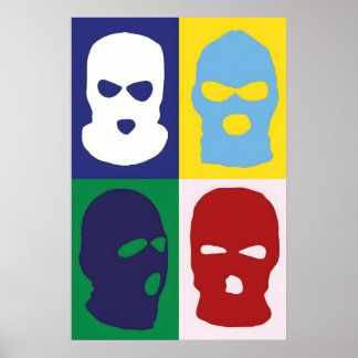 Balaclava Japanse Abstract Bauhaus Formule Modern Poster
