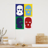 Balaclava Japanse Abstract Bauhaus Formule Modern Poster (Keuken)