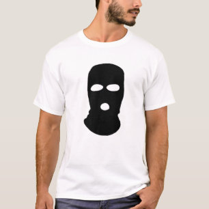 Balaclava Motif, Face Mask Hoodie, Maskers Design T-shirt