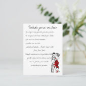 Balada para un loco Tango Lyrics Briefkaart (Staand voorkant)