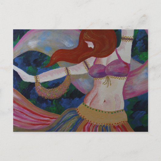 Baladi, Belly Dancer Beauful Art Briefkaarten (Voorkant)
