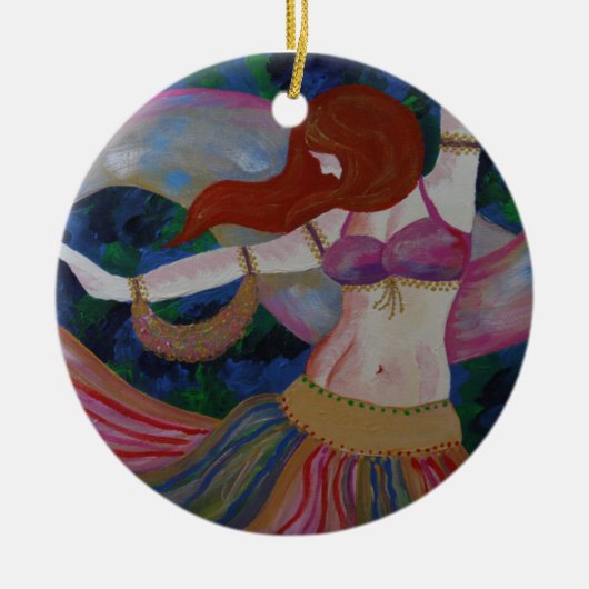 Baladi, Belly Dancer Beauful Art Ornament (Voorkant)