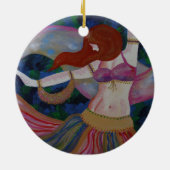 Baladi, Belly Dancer Beauful Art Ornament (Achterkant)