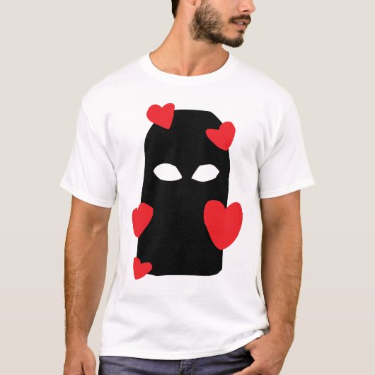 Balaklava en liefde t-shirt (Voorkant)