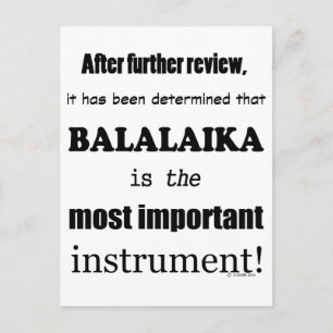 Balalaika Belangrijkste instrument Briefkaart