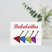Balalaika Briefkaart (Staand voorkant)