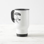 Balalaika Play Boy Travel Mug Reisbeker (Voorkant links)