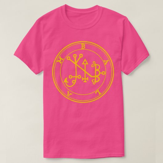 Balam Sigil schetst uw toekomstige geel T-shirt (Design voorkant)