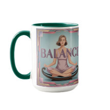 Balance Affirmatie Geometrische Meditatie Mok