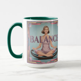 Balance Affirmation Geometric Meditation Mug Mok