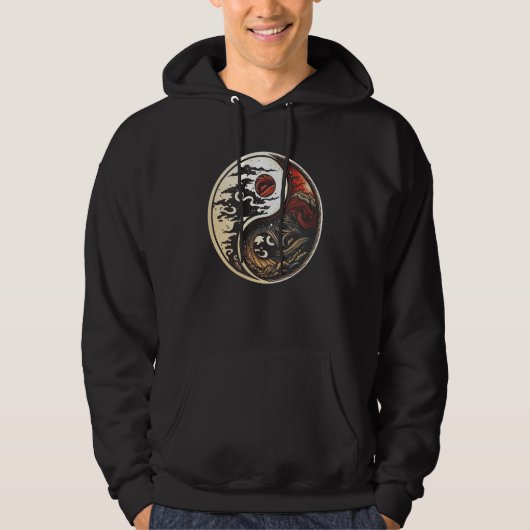 Balance and Harmony Yin Yang Symbol Nature  3 Hoodie (Voorkant)