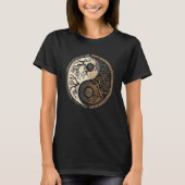 Balance and Harmony Yin Yang Symbol Nature Forest T-shirt (Voorkant)