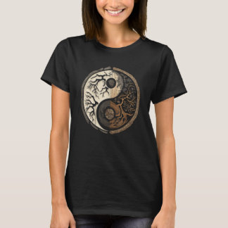 Balance and Harmony Yin Yang Symbol Nature Forest T-shirt