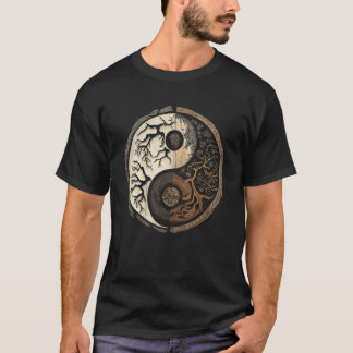 Balance and Harmony Yin Yang Symbol Nature Forest T-shirt