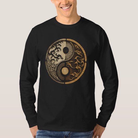 Balance and Harmony Yin Yang Symbol Nature T-shirt (Voorkant)