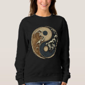 Balance and Harmony Yin Yang Symbol with Waves 2 Trui (Voorkant)