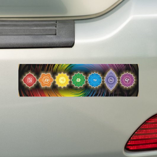 Balance chakra Yoga Mat Bumpersticker (Op auto)