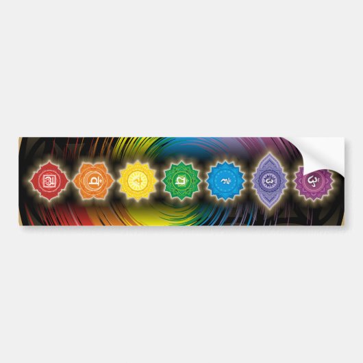 Balance chakra Yoga Mat Bumpersticker (Voorkant)