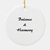 Balance & Harmony Yin & Yang ornament (Achterkant)