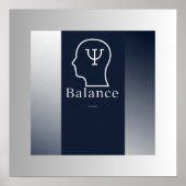 "Balance" Ingelijste Wall Art Poster | Minimalisti (Voorkant)