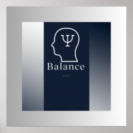 "Balance" Ingelijste Wall Art Poster | Minimalisti