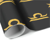 Balance, Libra Golden Zodiac Sign Cadeaupapier (Rol Hoek)