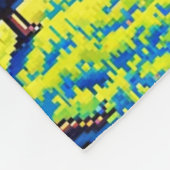 Balance of Worlds - Futuristische Pixel Art Tech Fleece Deken (Hoek)