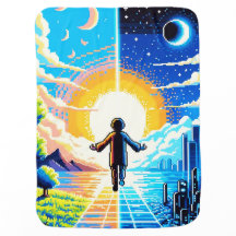 Balance of Worlds - Futuristische Pixel Art Tech