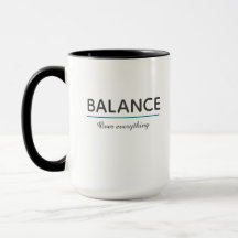 Balance Over Everything – Minimal White Typography