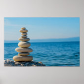 Balance Stones Zen Minimalist Wall Art Poster (Voorkant)