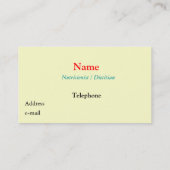 Balance Visitekaartje (Achterkant)