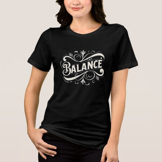 Balance - Vrouwen Inspirerend Graphic T-Shir Tri-Blend Shirt (Voorkant)