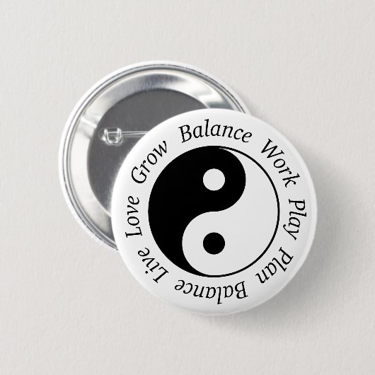Balance Yin Yang Button (Voorkant /achterkant)