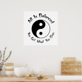 Balance Yin Yang Poster (Keuken)
