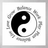 Balance Yin Yang Poster (Voorkant)