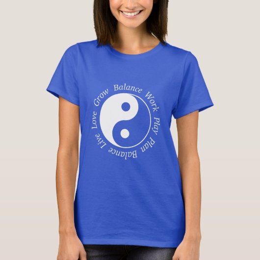 Balance Yin Yang Symbool T-shirt (Voorkant)