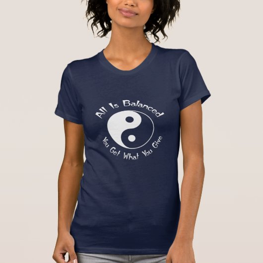 Balance Yin Yang Symbool T-shirt (Voorkant)