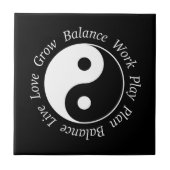 Balance Yin Yang Symbool Tegeltje (Voorkant)