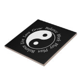 Balance Yin Yang Symbool Tegeltje (Zijkant)