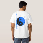Balanced Blue Bamboo- T-shirt (Achterkant volledig)