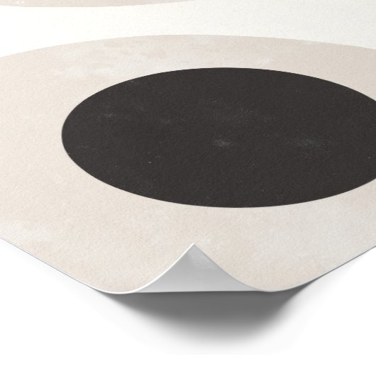 Balanced Circles – Neutral Abstract Wall Art Poster (Hoek)