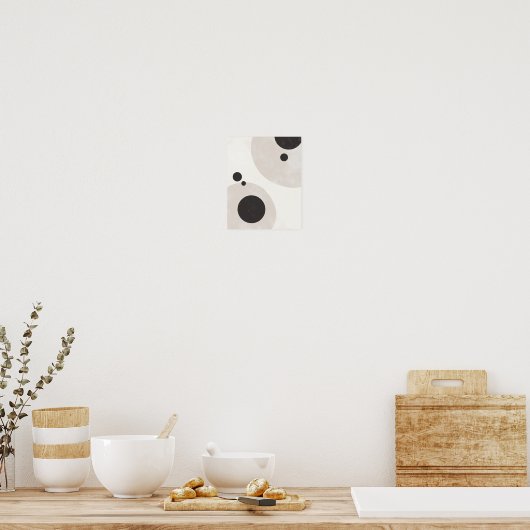 Balanced Circles – Neutral Abstract Wall Art Poster (Keuken)