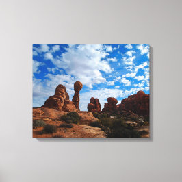 Balanced Rock, Arches National Park Canvas Afdruk