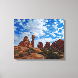 Balanced Rock, Arches National Park Canvas Afdruk