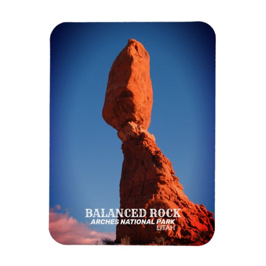 Balanced Rock, Arches National Park, Utah Magneet (Verticaal)