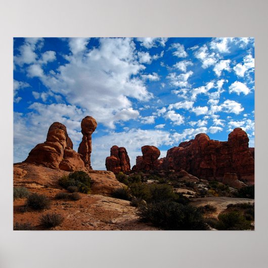 Balanced Rock, Arches National Park, Utah Poster (Voorkant)