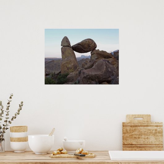 Balanced Rock - Big Bend, Texas Poster (Keuken)