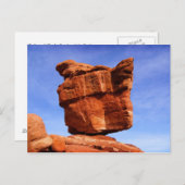 Balanced Rock, Garden of the Gods Briefkaart (Voorkant / Achterkant)