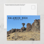 Balanced Rock Idaho Foto Briefkaart (Voorkant / Achterkant)