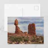 Balanced Rock in Arches National Park, Moab, Utah Briefkaart (Voorkant / Achterkant)